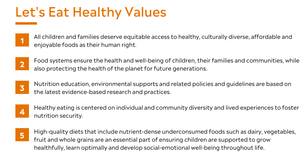 LEH Strategic Framework Values